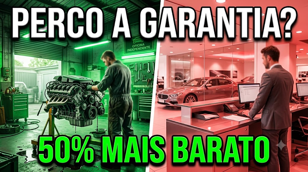 Mecânico revisando motor de carro na oficina